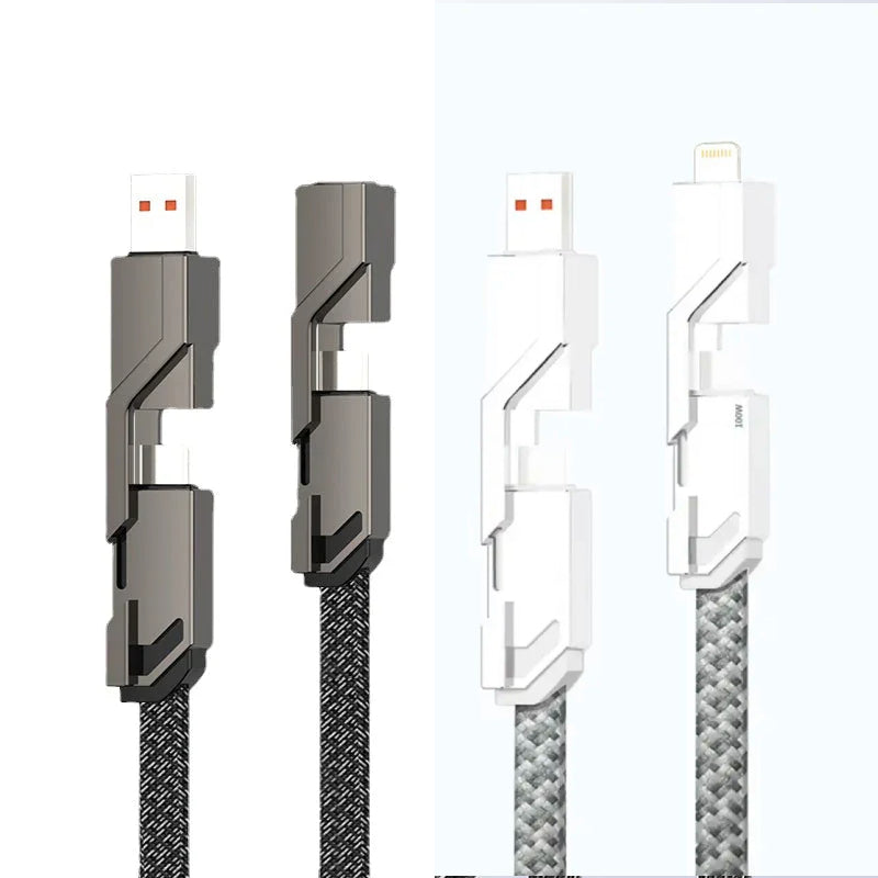 4-in-1 Laadkabel (Anti-Knoop)