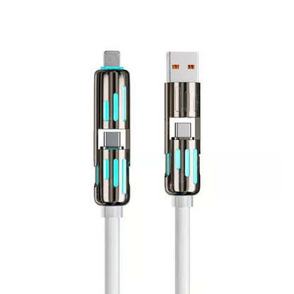 🔥4-in-1 Usb-Oplaadkabel Voor Snel Opladen Max 60W