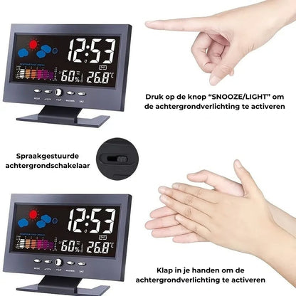Digitale LED Weerklok