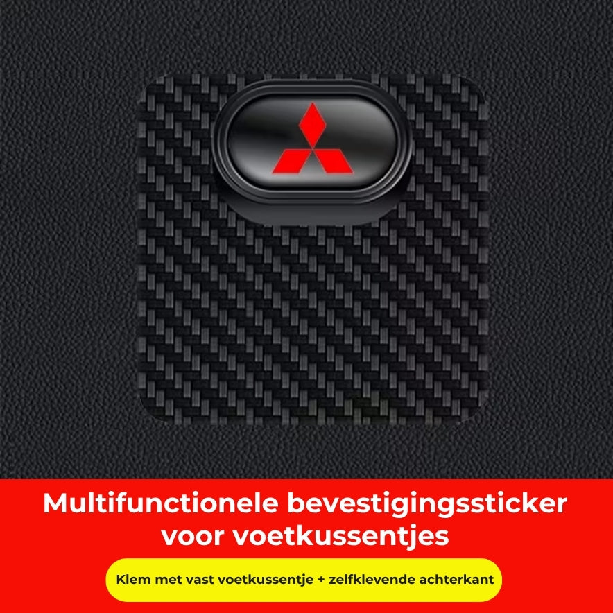 Multifunctionele bevestigingsgesp van koolstofvezel (4st)