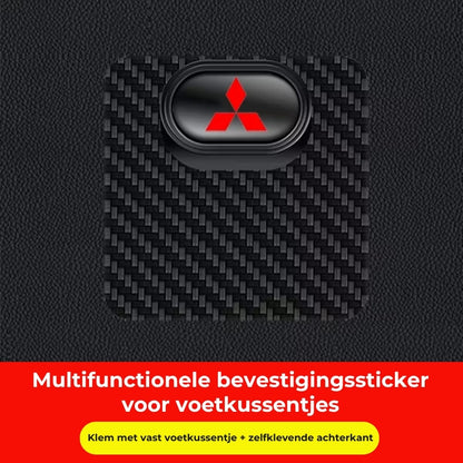 Multifunctionele bevestigingsgesp van koolstofvezel (4st)