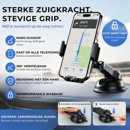 Auto Telefoonhouder met Vacuümzuignap