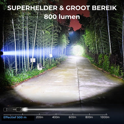 💥Witte laserzaklamp met SOS-waarschuwingslamp