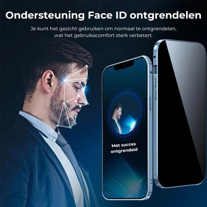 Dubbelzijdig iPhone Magnetisch Gehard Glas Volledig Beschermend Hoesje