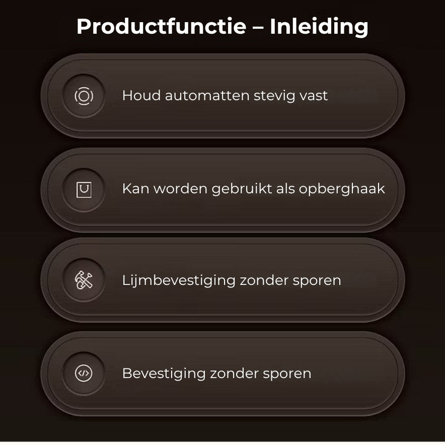 Multifunctionele bevestigingsgesp van koolstofvezel (4st)