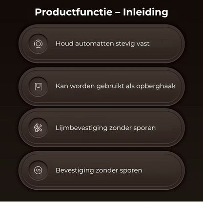 Multifunctionele bevestigingsgesp van koolstofvezel (4st)