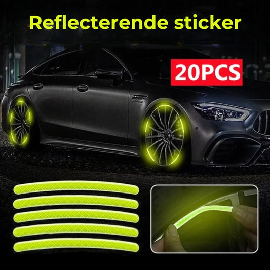 Autowiel Lichtgevende Stickers (20st)