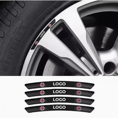 3D Autowiel Stickers (4st)