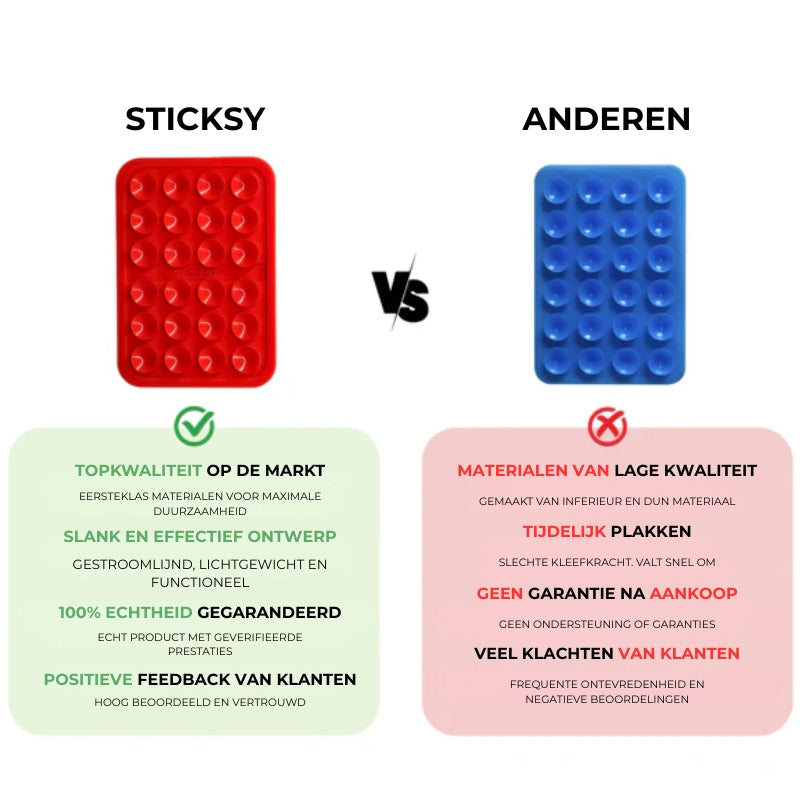 Sticksy - Telefoon Zuignaphouder