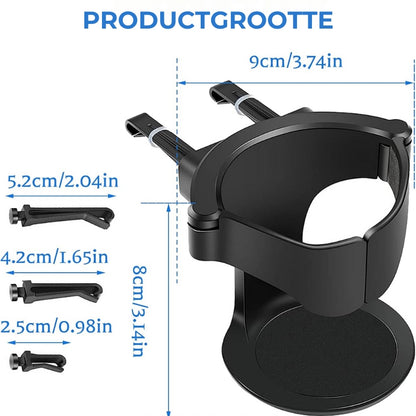 Holdio™ - Verstelbare bekerhouder voor in de auto