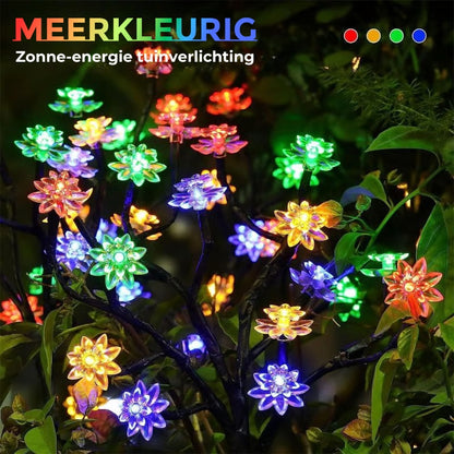 Zonne-Energie Kersenbloemen Tuinlamp