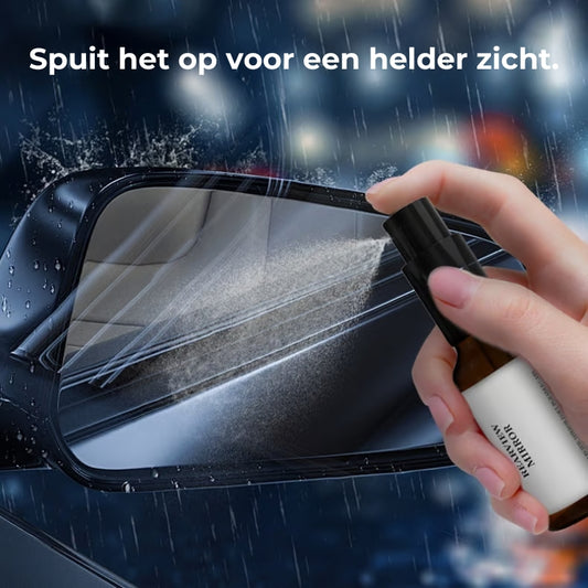 Waterafstotende spray voor autoruiten