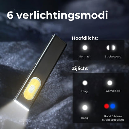 Multifunctionele LED-zaklamp in zakformaat