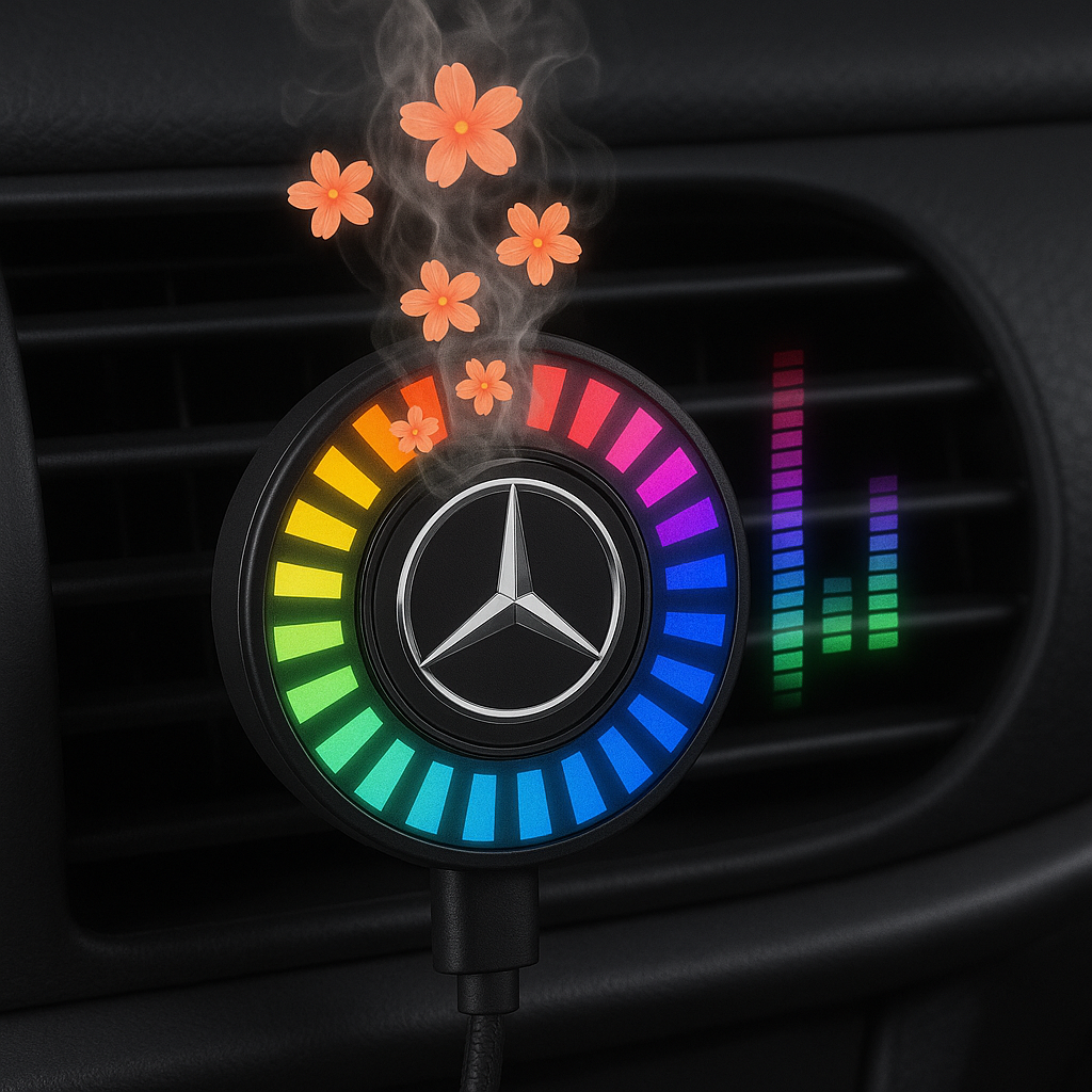 Muzikale ritme LED-autolamp (met aromaverstuiver)