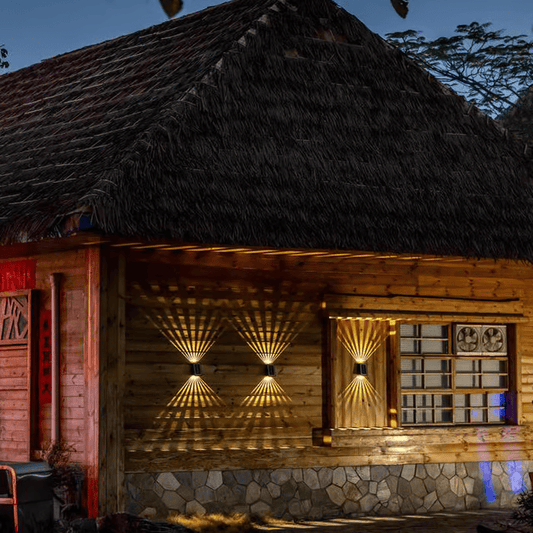 ☀️ LED solar wandlampen voor buiten, waterdicht
