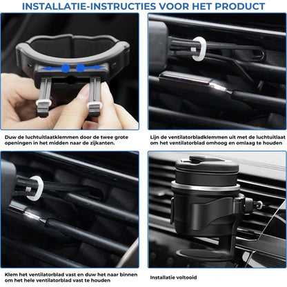 Holdio™ - Verstelbare bekerhouder voor in de auto