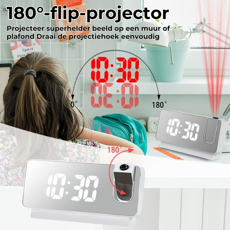 Spiegelprojectiewekker