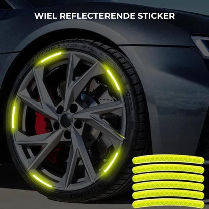 Autowiel Lichtgevende Stickers (20st)