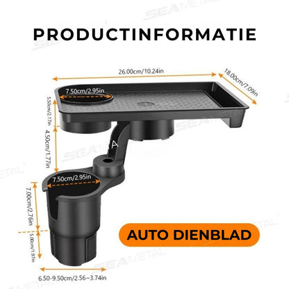 FlexiTray - 4-in-1 bekerhouder & snackbakje