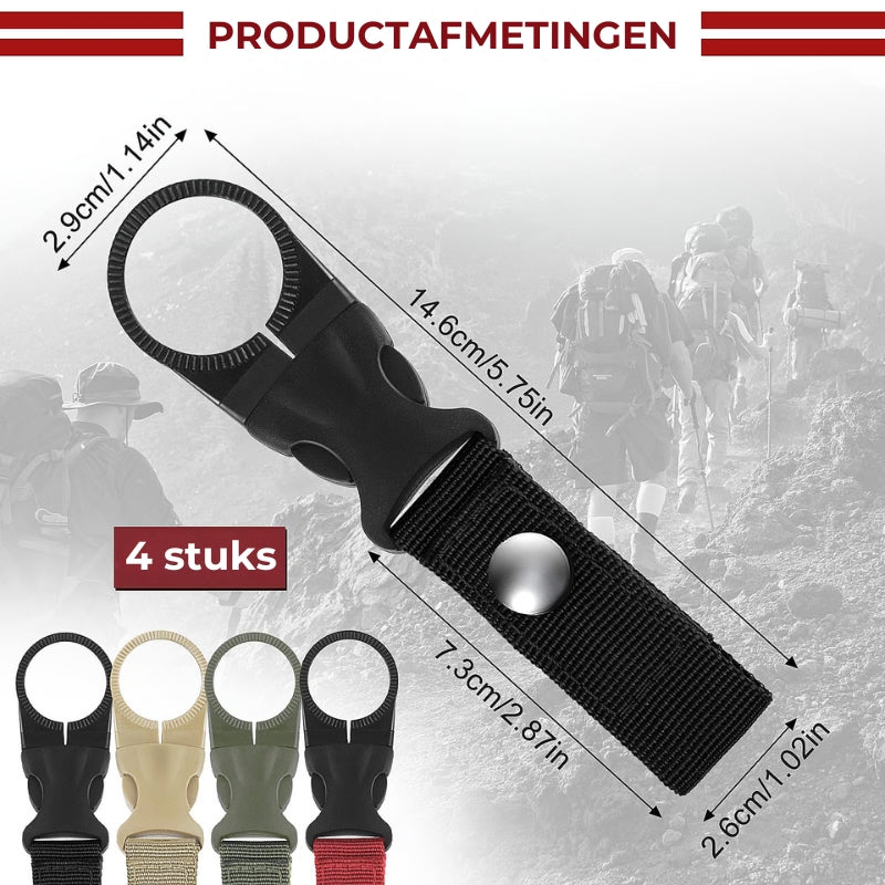 Nylon Waterfleshouder - 4 Stuks