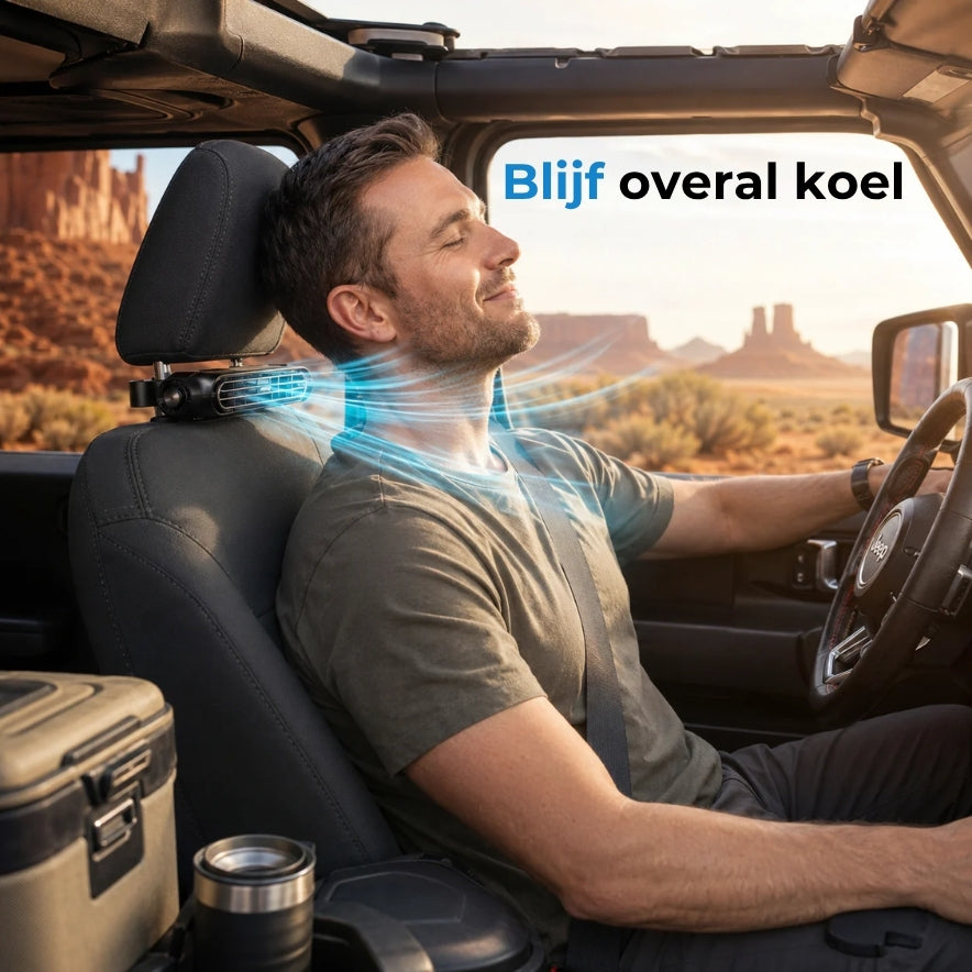 💨 Krachtige Autostoel Ventilator