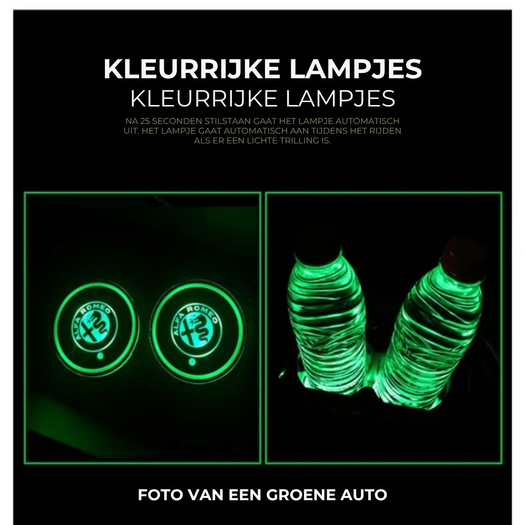 Auto LED-onderzetters