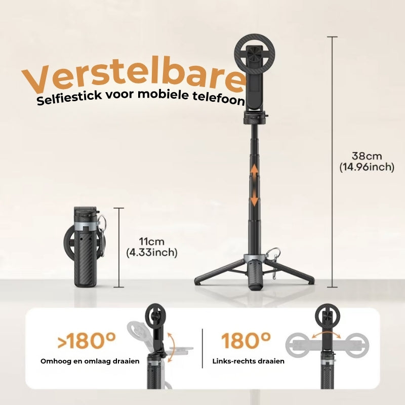 4-in-1 Magnetische Selfiestick-Statief