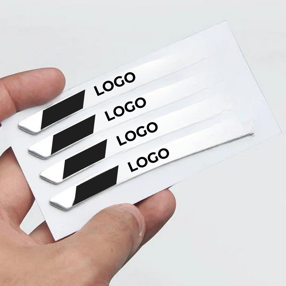 3D Autowiel Stickers (4st)