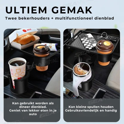 FlexiTray - 4-in-1 bekerhouder & snackbakje