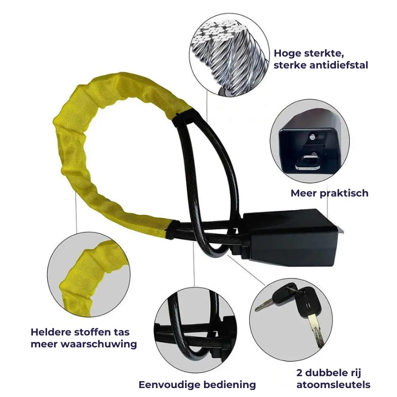 Stuurwiel Anti-Diefstal Ketting
