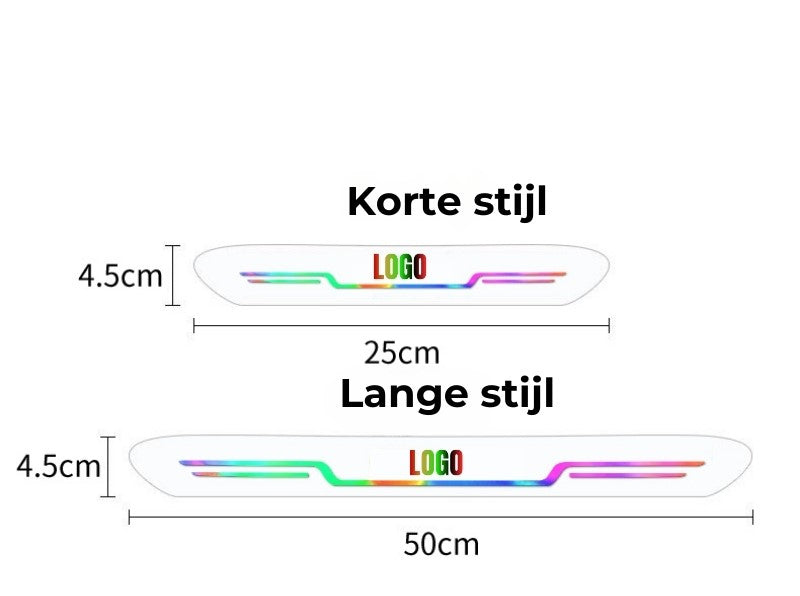 Acryl Auto Dorpellijsten (volledige set van 4 stuks)