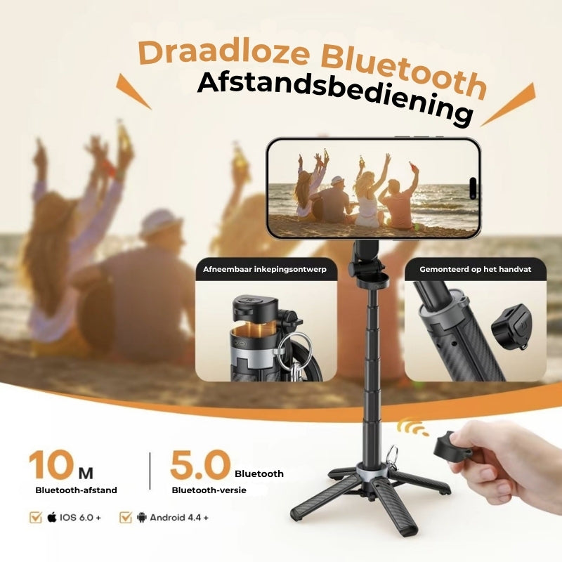 4-in-1 Magnetische Selfiestick-Statief