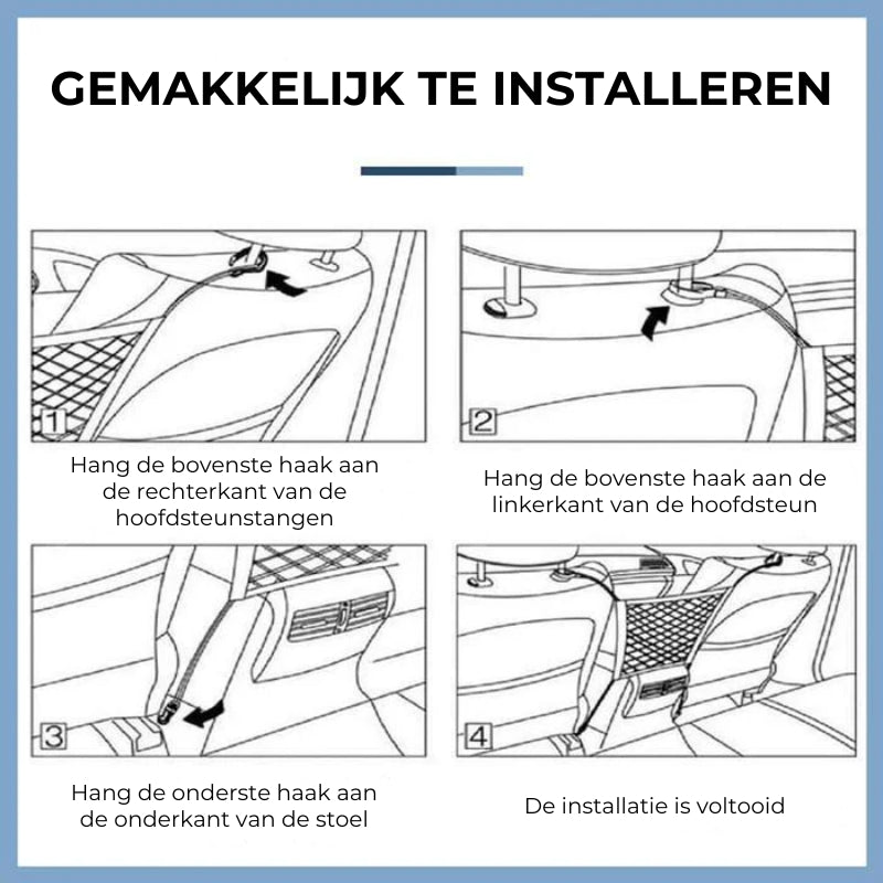 Universele elastische netzakbarrière (drie lagen)