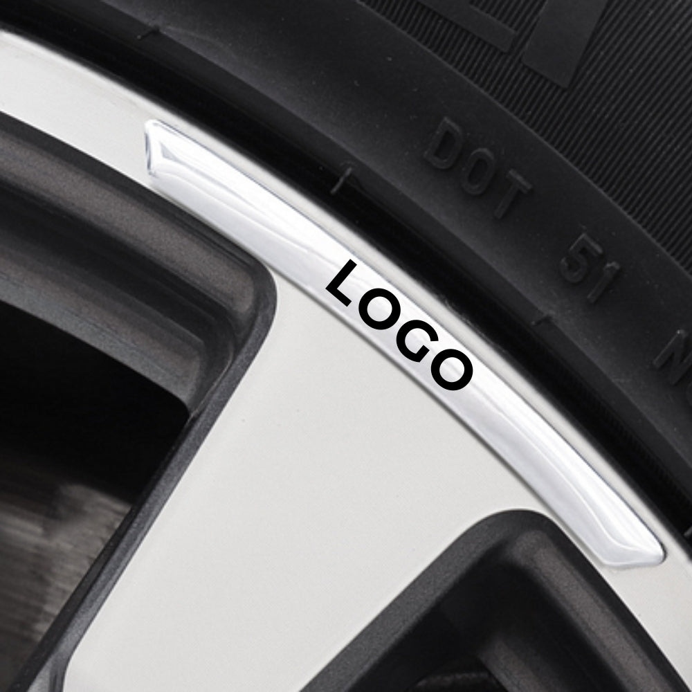 3D Autowiel Stickers (4st)