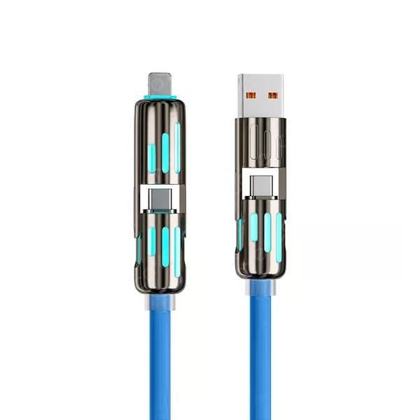 🔥4-in-1 Usb-Oplaadkabel Voor Snel Opladen Max 60W
