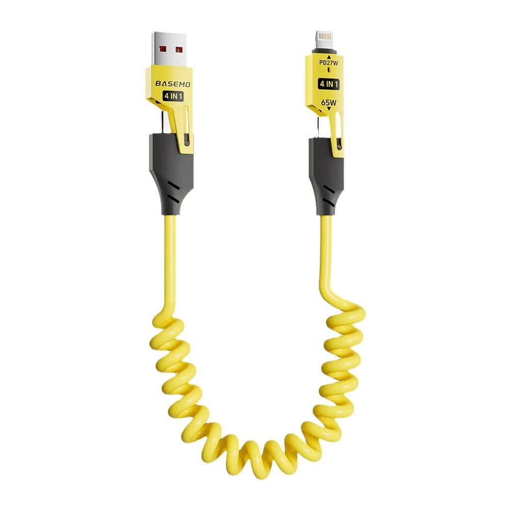 4-in-1 Snellaadkabel Veerdesign