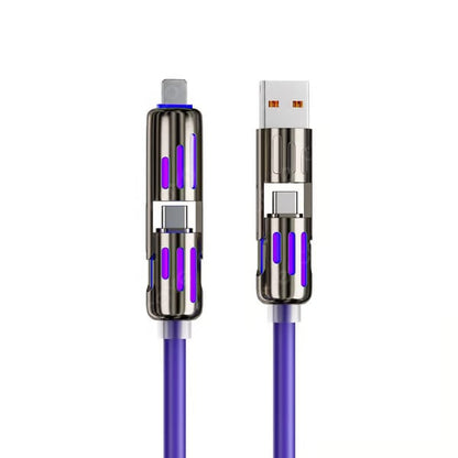 🔥4-in-1 Usb-Oplaadkabel Voor Snel Opladen Max 60W