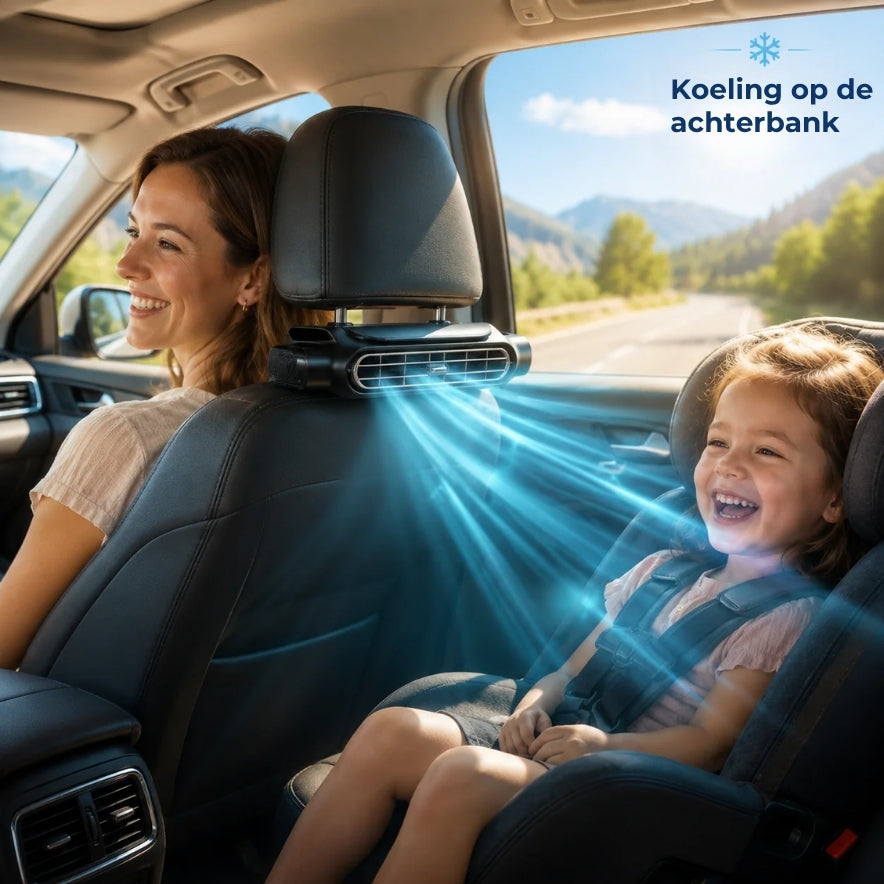 💨 Krachtige Autostoel Ventilator