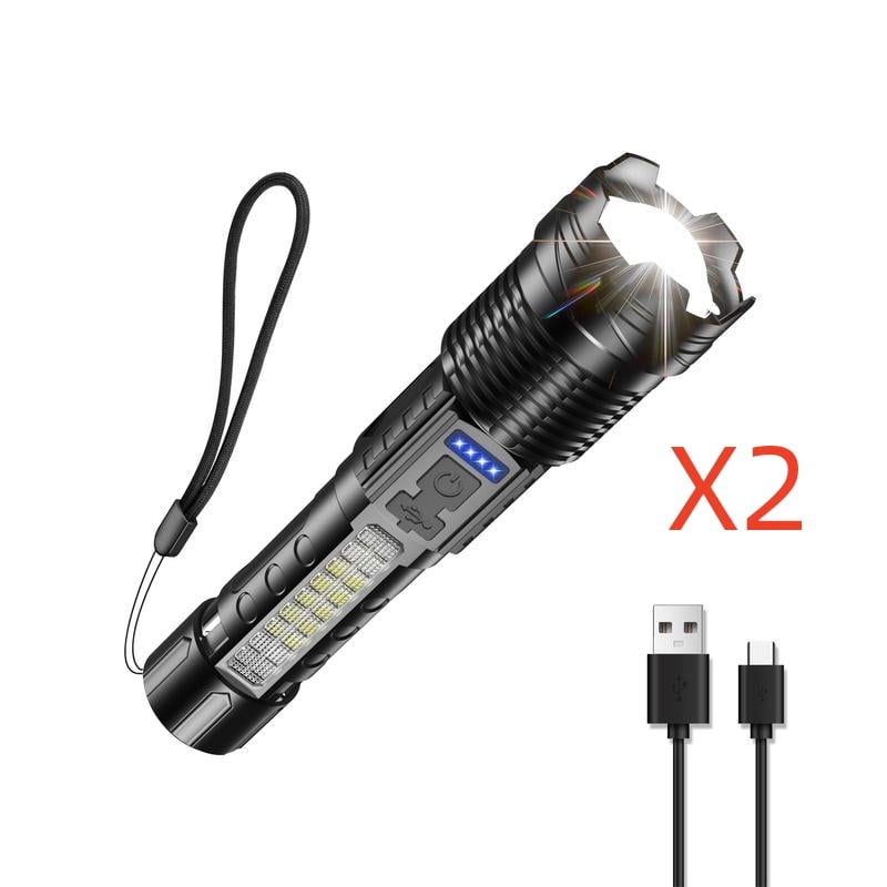 💥Witte laserzaklamp met SOS-waarschuwingslamp