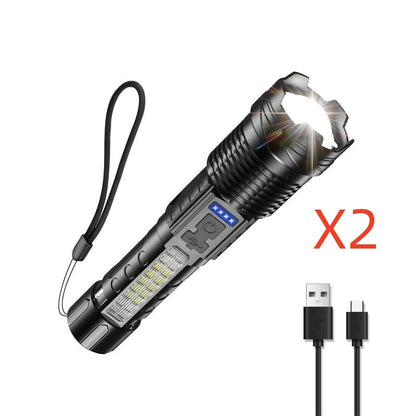 💥Witte laserzaklamp met SOS-waarschuwingslamp