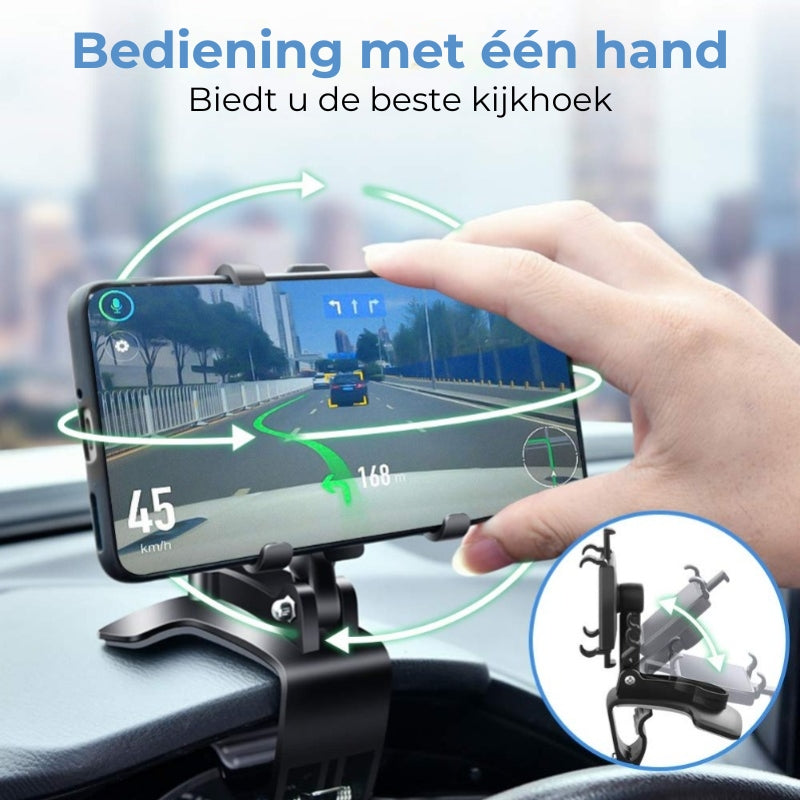 Dashboardclipbevestiging 360 graden draaibaar