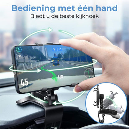 Dashboardclipbevestiging 360 graden draaibaar
