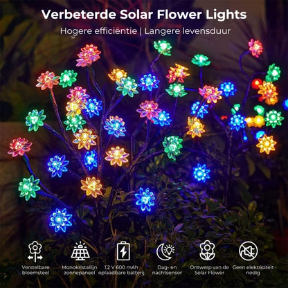 Zonne-Energie Kersenbloemen Tuinlamp