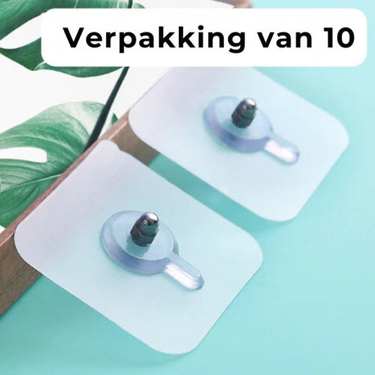 Boorvrije muurhaken (Set van 10 stuks)