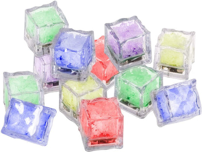 Vloeistofgeactiveerde LED Ijsblokjes (set van 6)