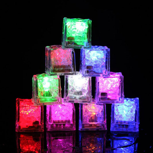 Vloeistofgeactiveerde LED Ijsblokjes (set van 6)