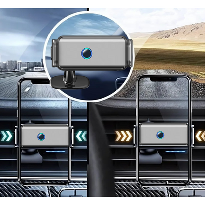 Houder360° TelefoonKlem: Automatische Klem Dashboard En Ventilatierooster Telefoonhouder