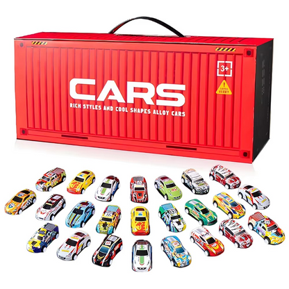 48 Mini-auto Set met terugtrekmotor en geïntegreerde garage