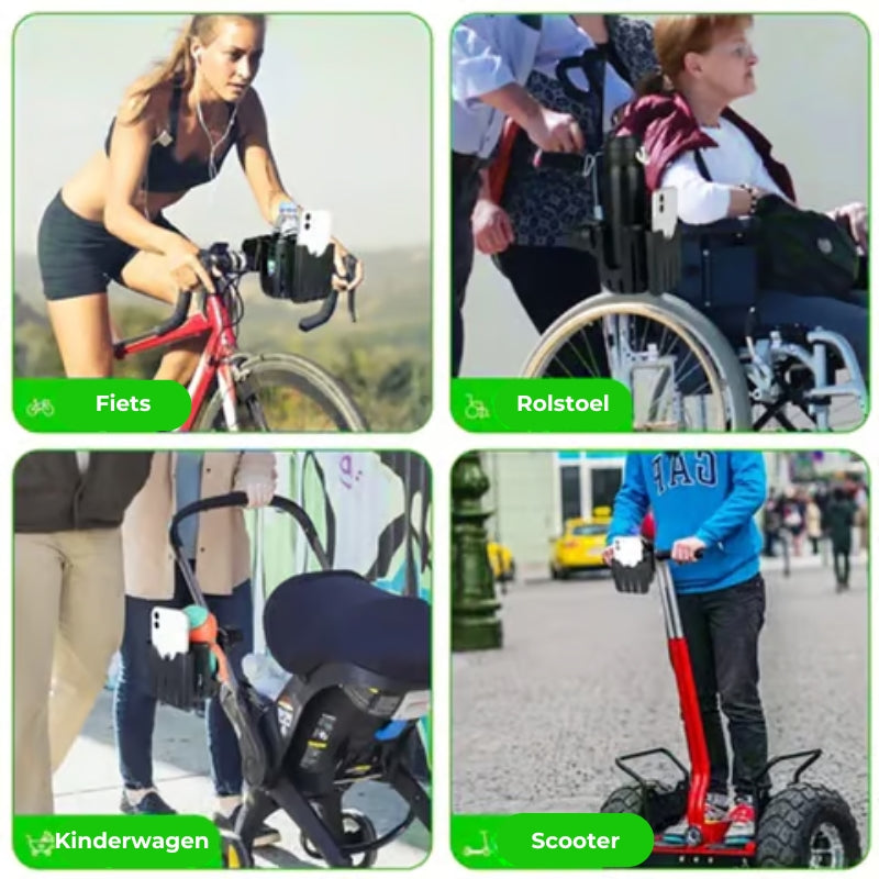 2-In-1 Beker- en Telefoonhouder voor Fiets
