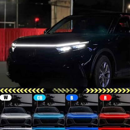 Dynamische LED Motorkap Belichting (2m strip)